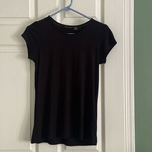 Tahari ladies black stretch top, sz small, excellent condition a fall must have!